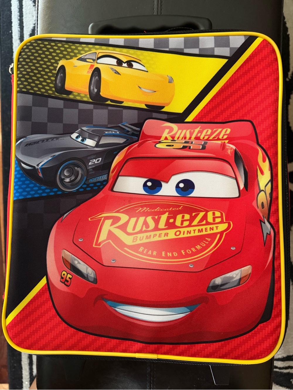 Disney Cars Lightning McQueen Panel - Red, Yellow, Blue